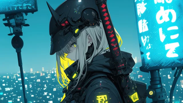 Anime girl katana 4k wallpaper uhdpaper.com 564@5@h