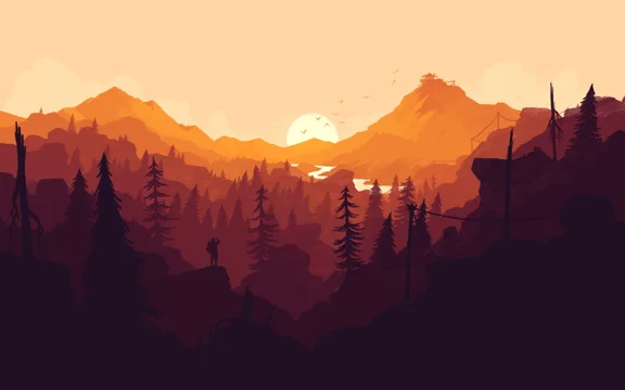 Explorer orange sunset