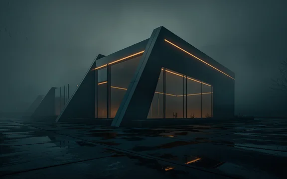 Nocturne of Steel and Glass